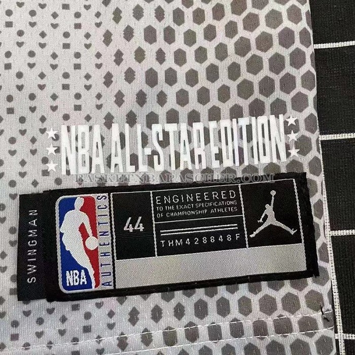 Maillot All Star 2022 Los Angeles Lakers LeBron James NO 6 Gris